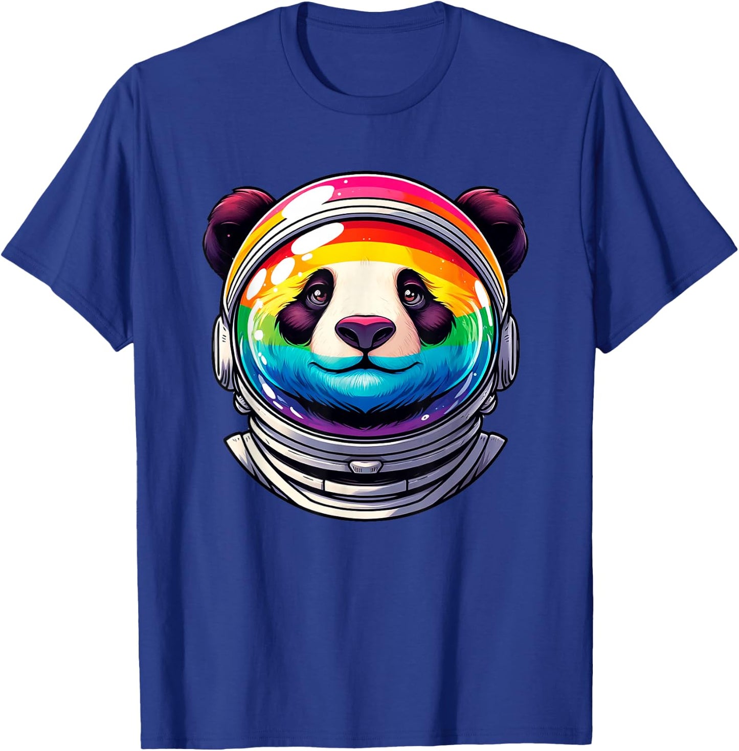 Rainbow Astronaut Panda Women Kids T-Shirt - T-Shirt | Royal