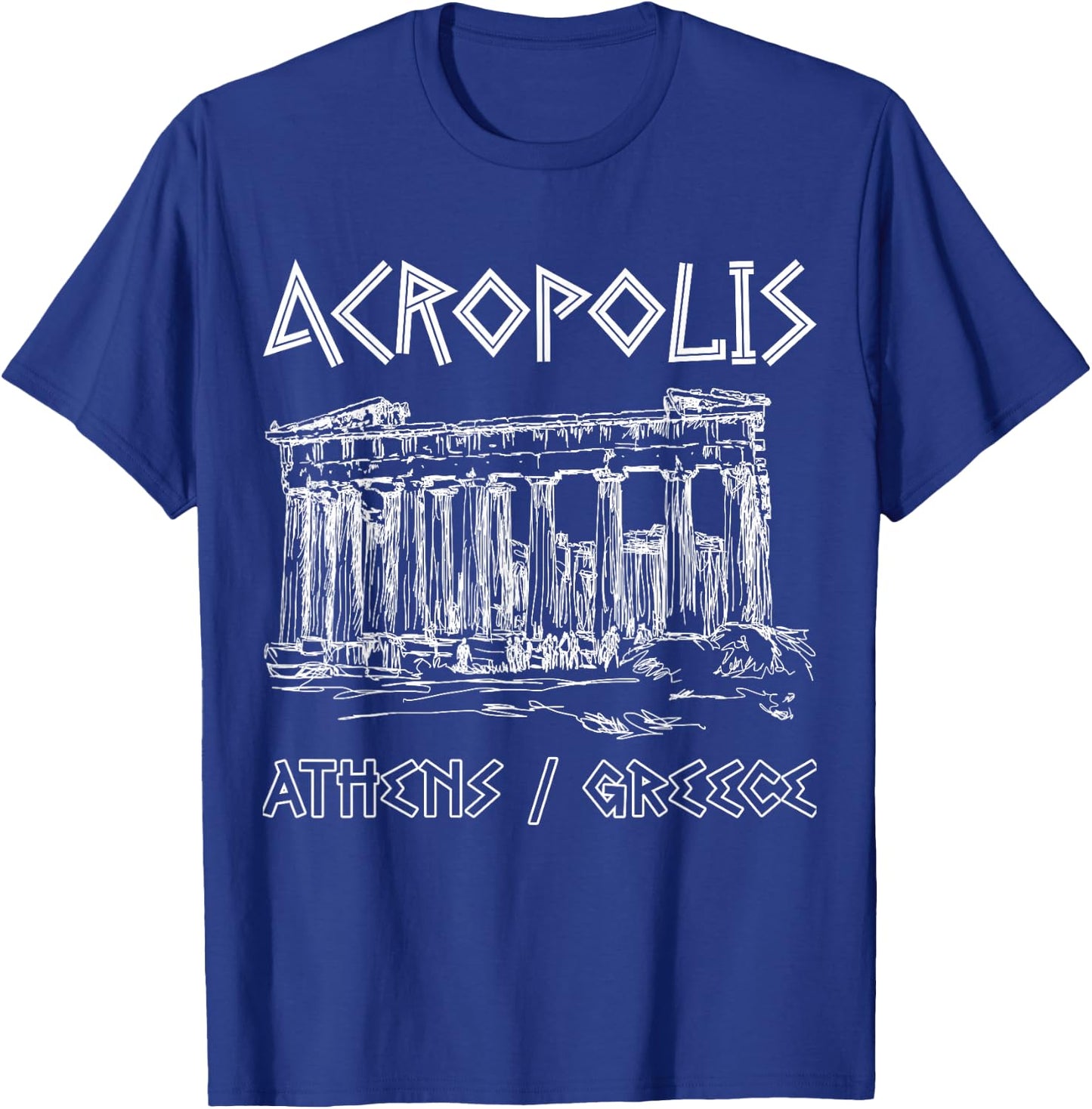 Acropolis Athens Greece Souvenir Greek Parthenon T-Shirt - T-Shirt | Royal
