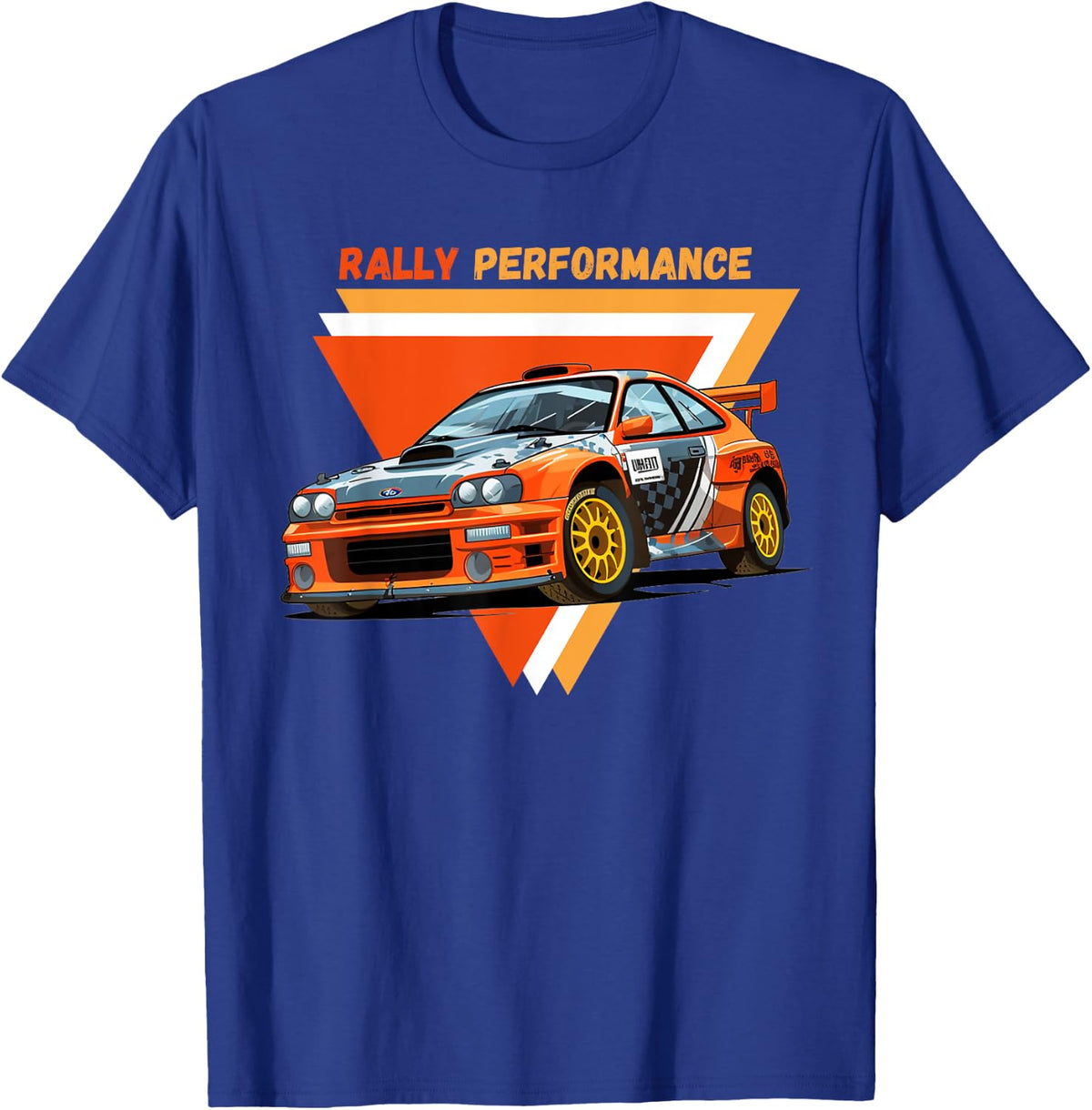 Rally Performance Shirt, Motorsport Racing Car Rally Car T-Shirt - T-Shirt | Royal