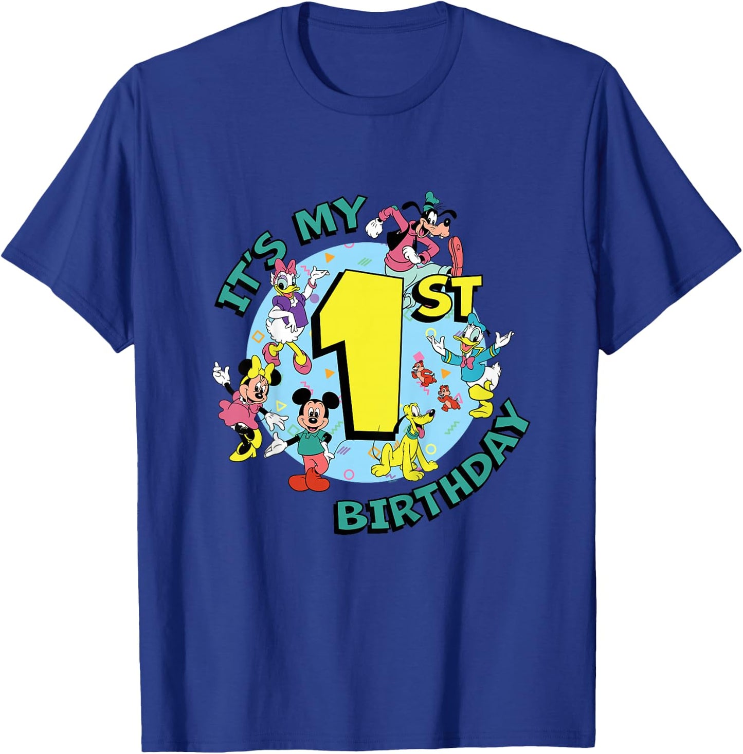 Disney Mickey and Friends It’s My First 1st Birthday T-Shirt - T-Shirt | Royal
