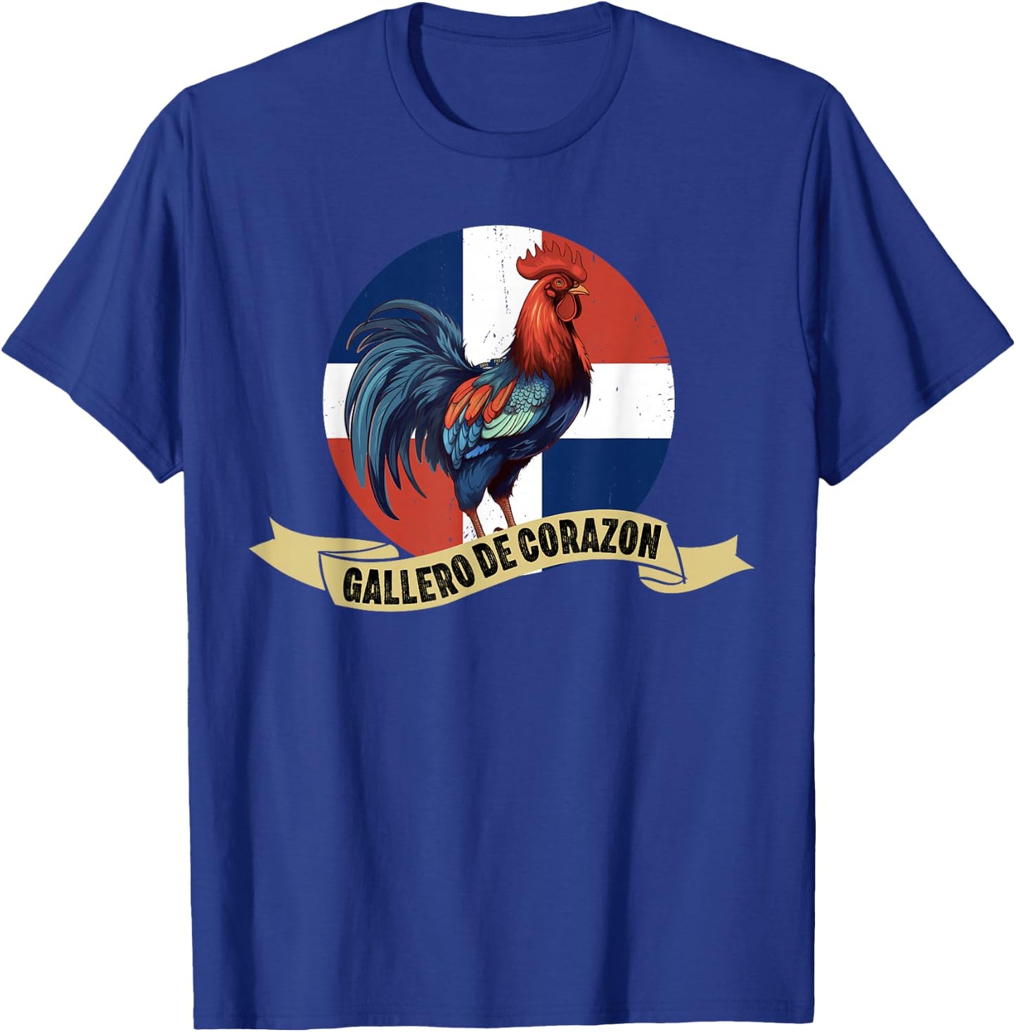 Gallero Dominicano Pelea Gallos Dominican Rooster T-Shirt - T-Shirt | Royal