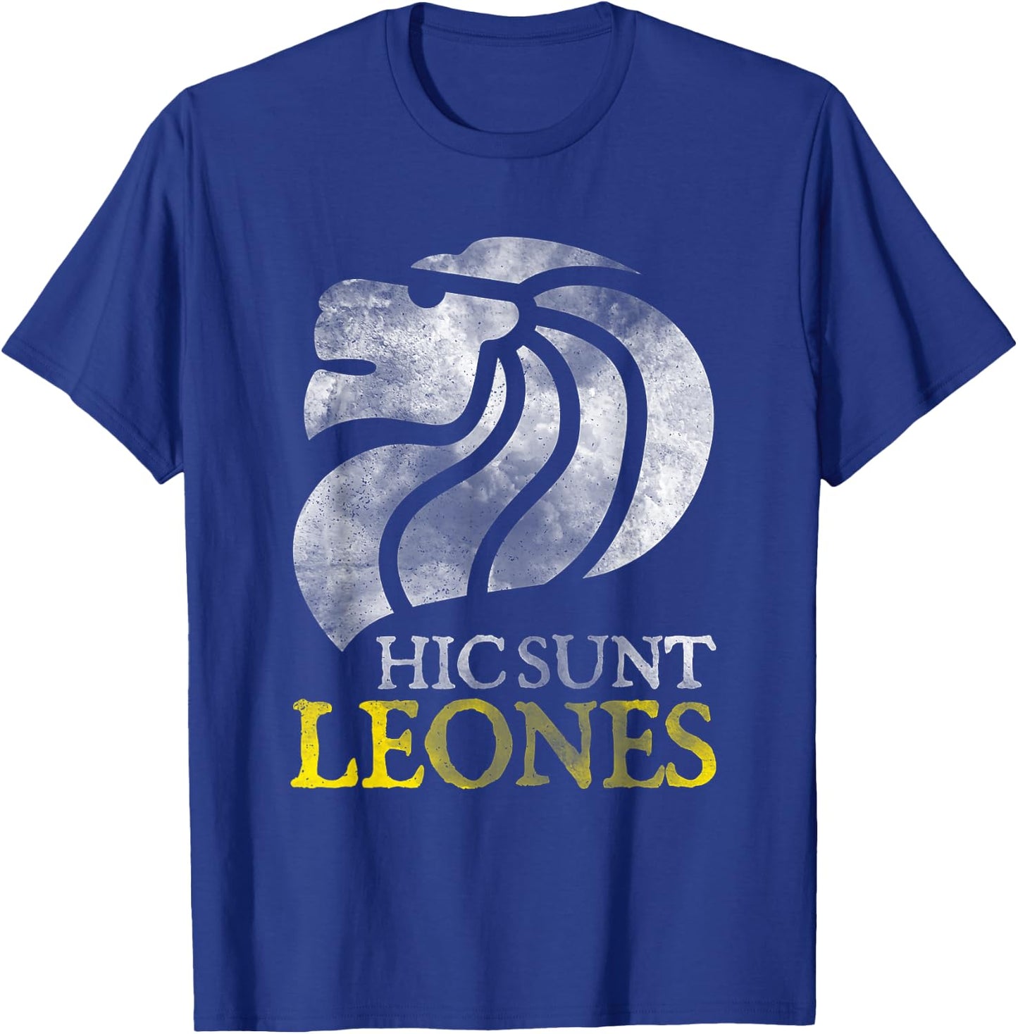 Hic Sunt Leones There be Lions Here Shirt T-Shirt - T-Shirt | Royal