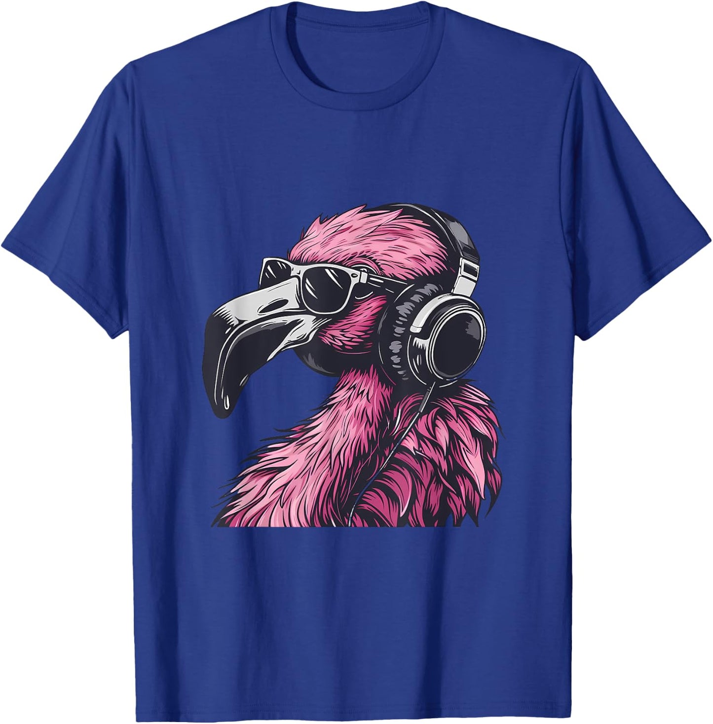 DJ Flamingo Bird Turntable DJ Flamingo Pink Flamingo Lover T-Shirt - T-Shirt | Royal