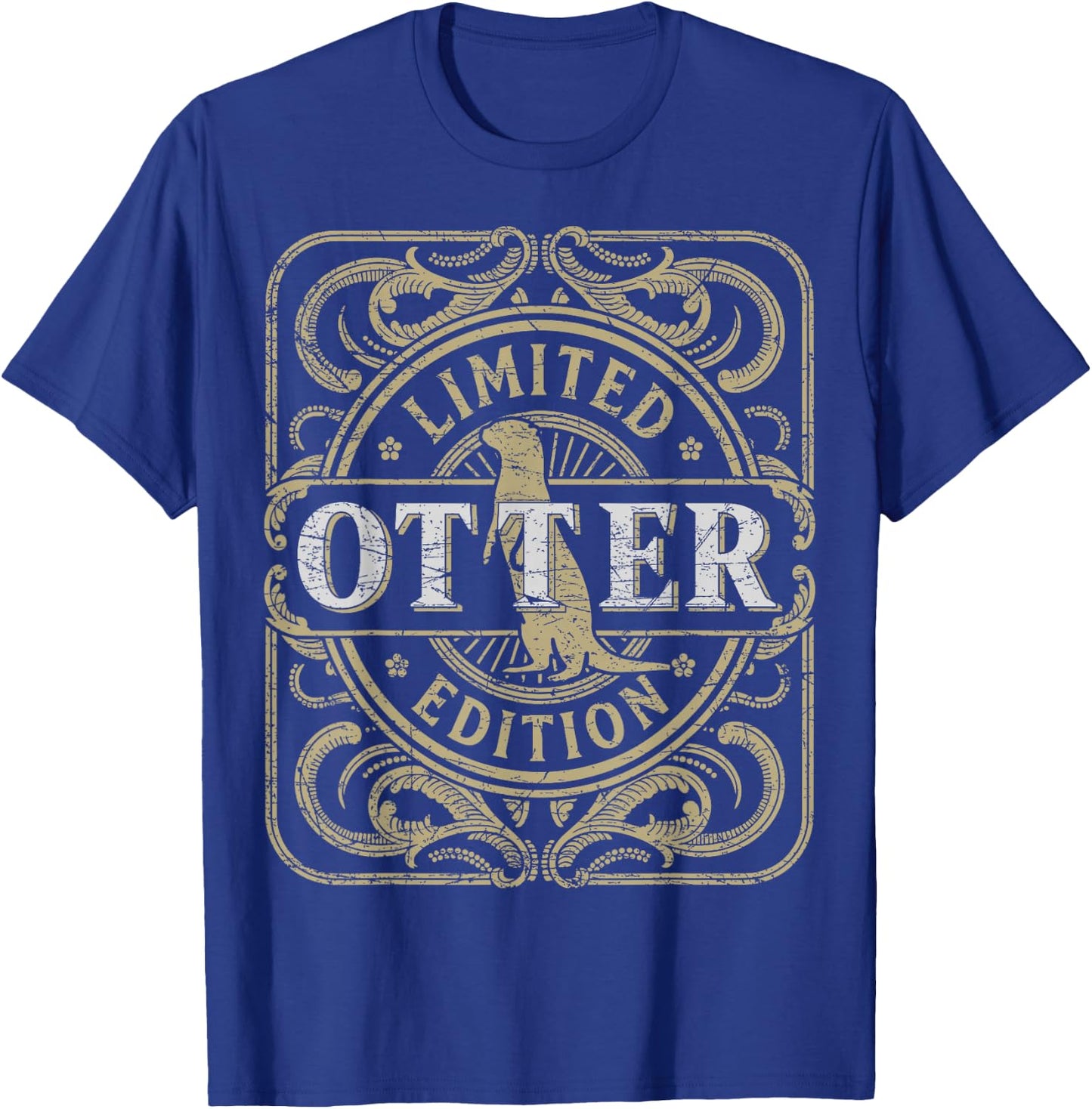 Otter Vintage Otter Lover Retro Sea Otter T-Shirt - T-Shirt | Royal