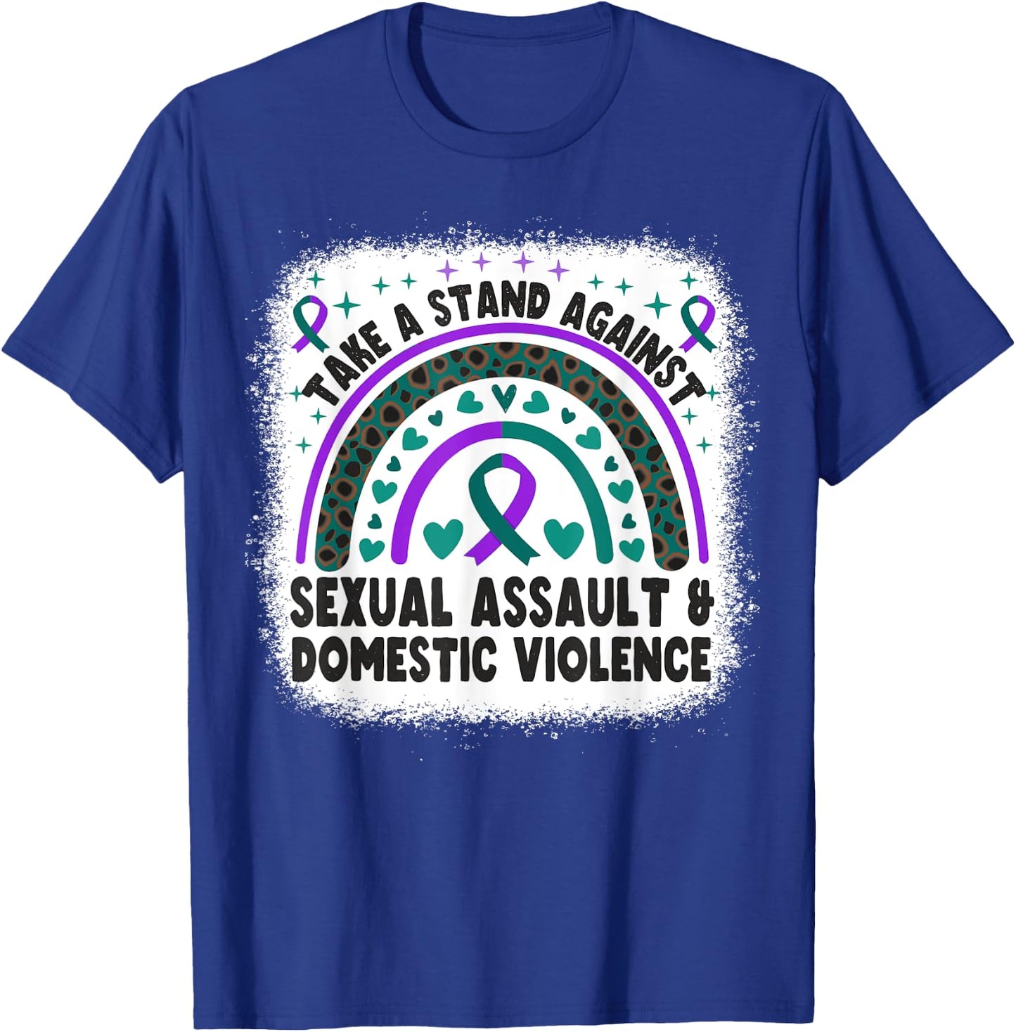 Sexual Assault Awareness Month and Domestic Violence T-Shirt - T-Shirt | Royal