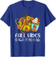 Fall Vibes & That CMA Life Leopard Pumpkin Season T-Shirt - T-Shirt | Royal