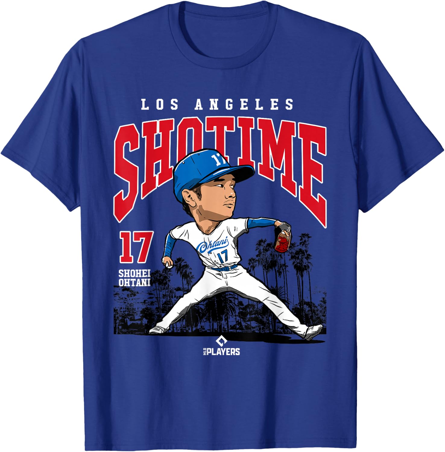 Shohei Ohtani | Los Angeles Baseball MLB Player | MLBOHT3005 T-Shirt - T-Shirt | Royal