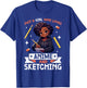 Just A Girl Who Loves Anime And Sketching Afro Anime Merch T-Shirt - T-Shirt | Royal