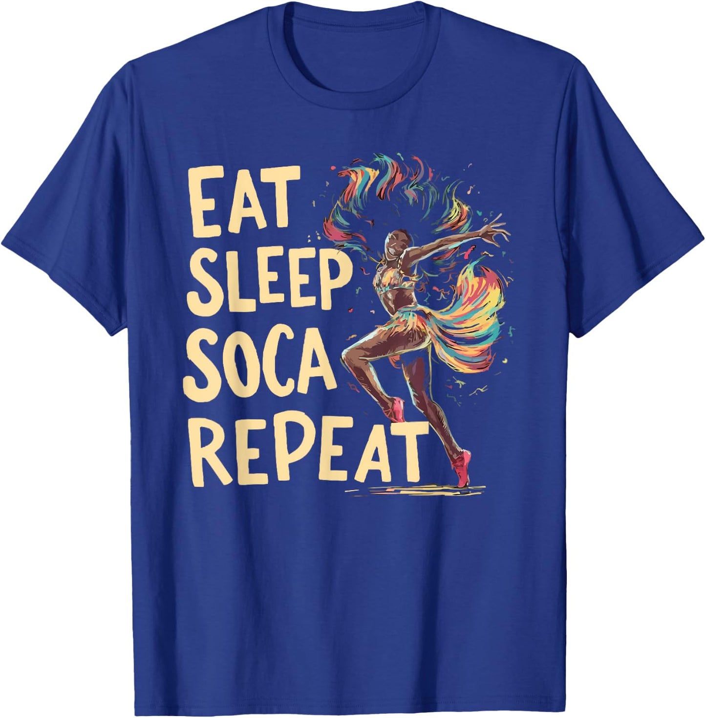 Soca Dancing Trinidad And Tobago Dancer Soca Music T-Shirt - T-Shirt | Royal