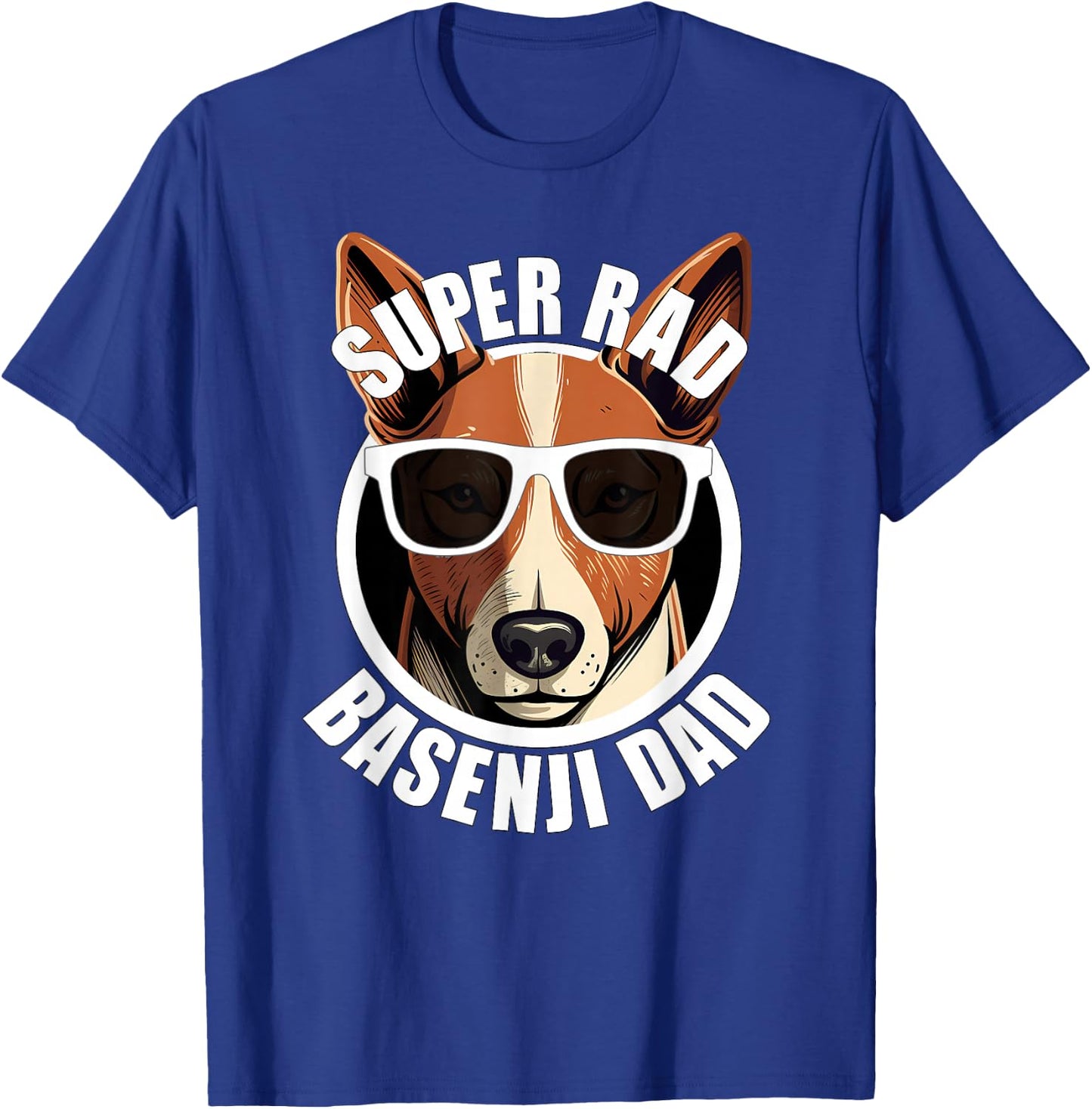 Basenji Funny Father’s Day Dog Dad Men’s T-Shirt - T-Shirt | Royal