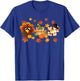 Cute Turkey Autism Awareness Puzzle Pumpkin for Thanksgiving T-Shirt - T-Shirt | Royal