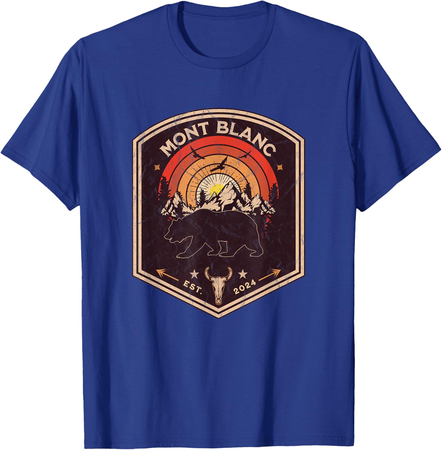 Mont Blanc Souvenir / Mont Blanc T-Shirt - T-Shirt | Royal