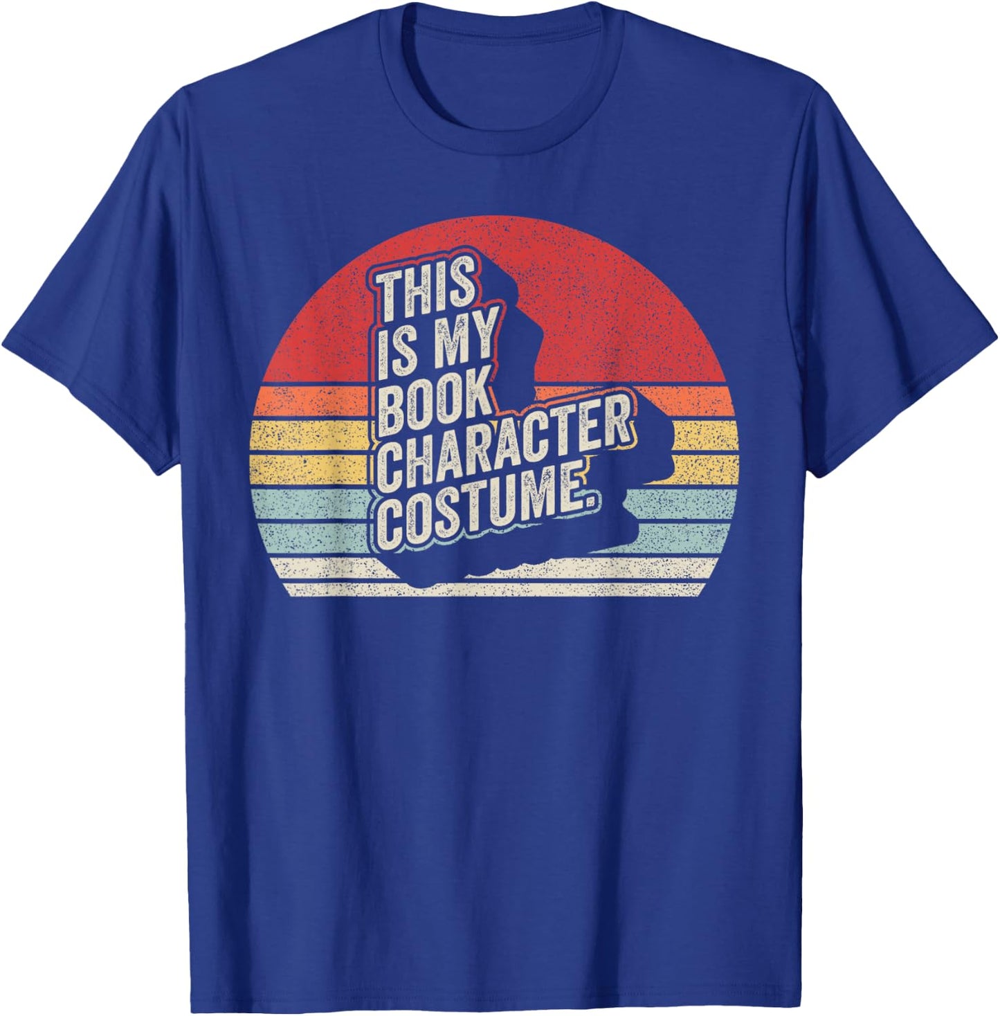 Vintage This is My Book Character Costume Funny Halloween T-Shirt - T-Shirt | Royal
