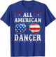 All American Dancer 4th of July Patriotic USA Sunglasses T-Shirt - T-Shirt | Royal