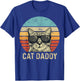 Cat Daddy Retro Cat Sunglasses Cool Cat Dad Gift Fathers Day Women Girls Kids T-Shirt - T-Shirt | Royal
