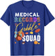 Medical Records Gobble Squad Thanksgiving Matching T-Shirt - T-Shirt | Royal