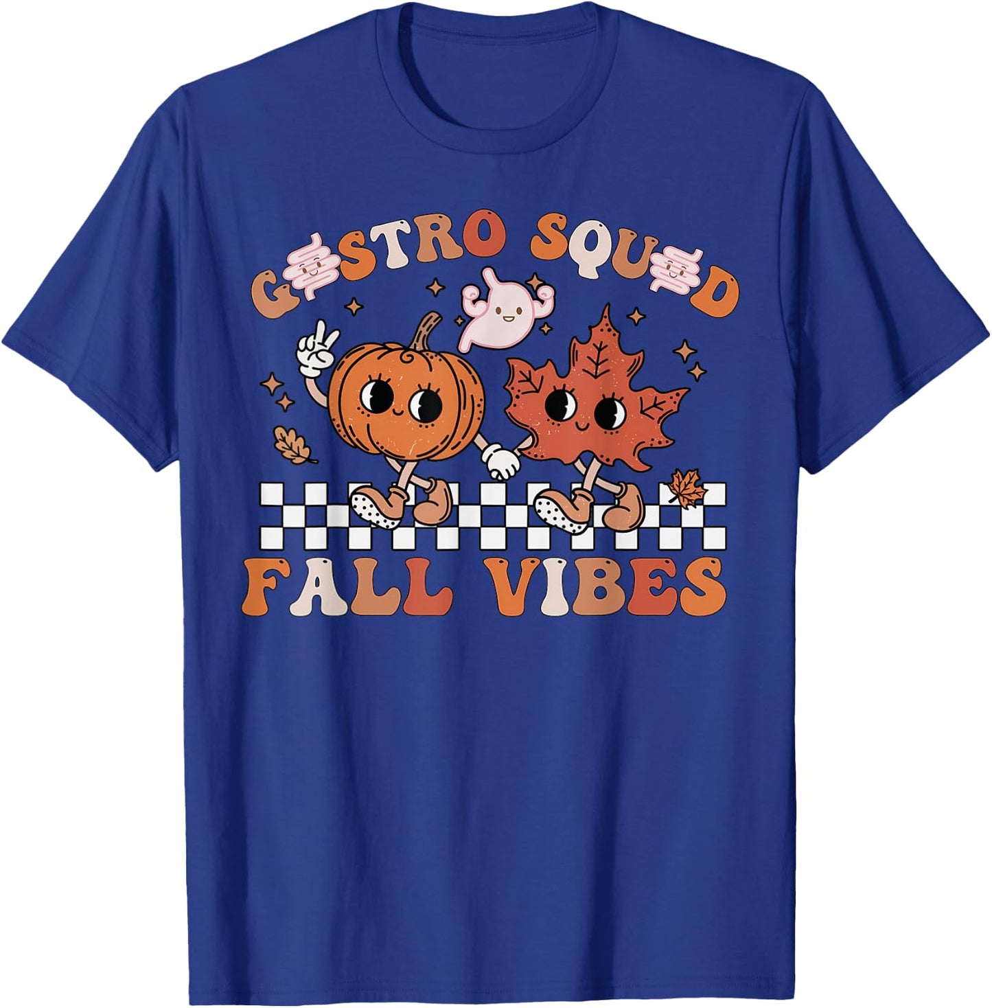 Gastro Squad Halloween Fall Vibes Gastro Crew Endoscopy T-Shirt - T-Shirt | Royal