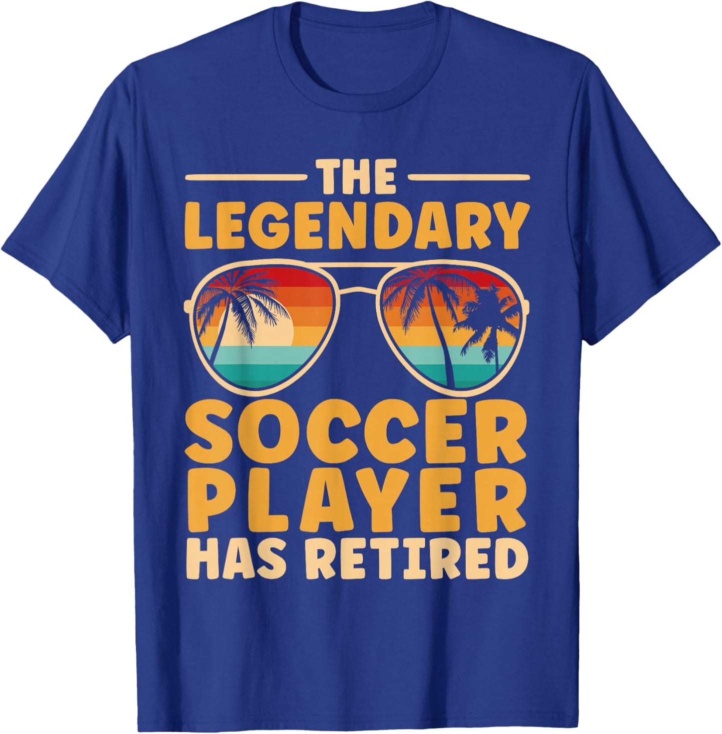 Retired Soccer Player Retirement T-Shirt - T-Shirt | Royal