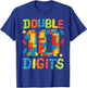 10th Birthday Double Digits Building Blocks 10 Years Old Kid T-Shirt - T-Shirt | Royal