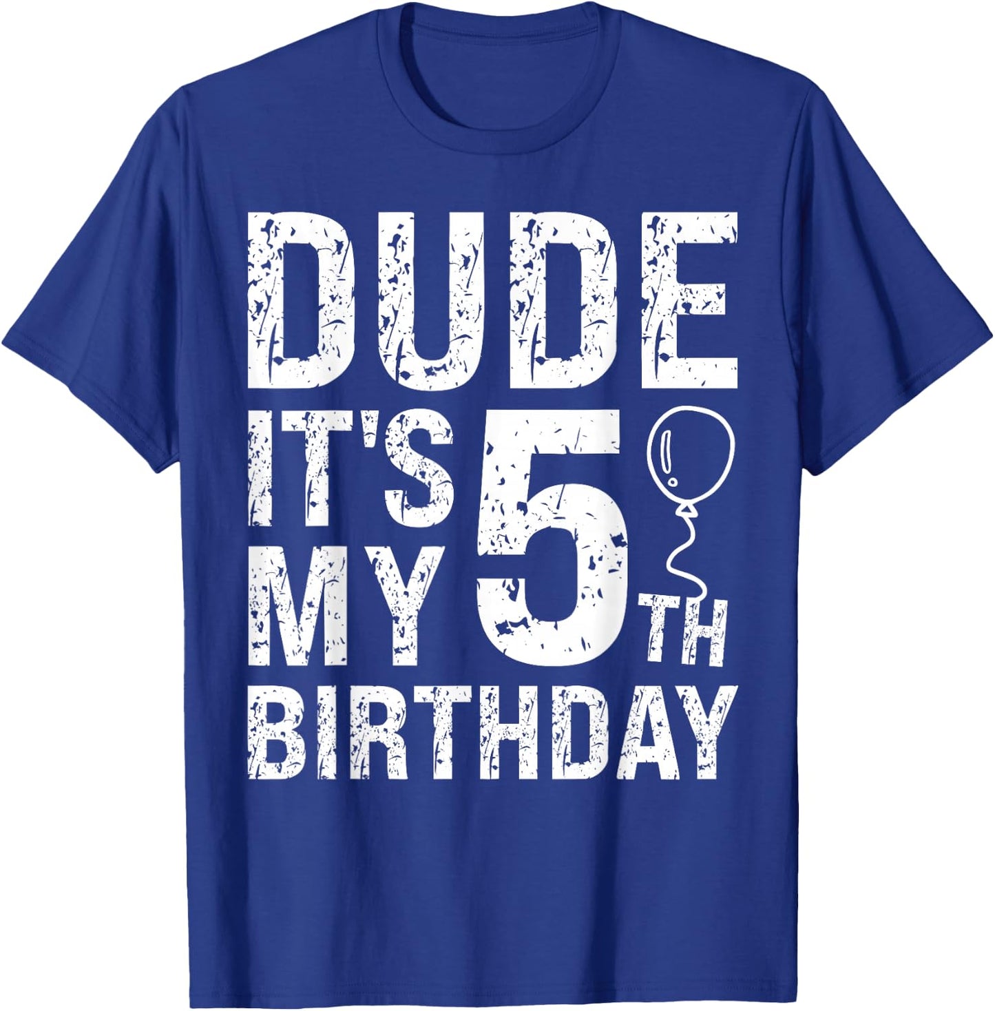 Dude It's My 5th Birthday OMG 5 Year Old Prince Happy Crown T-Shirt - T-Shirt | Royal