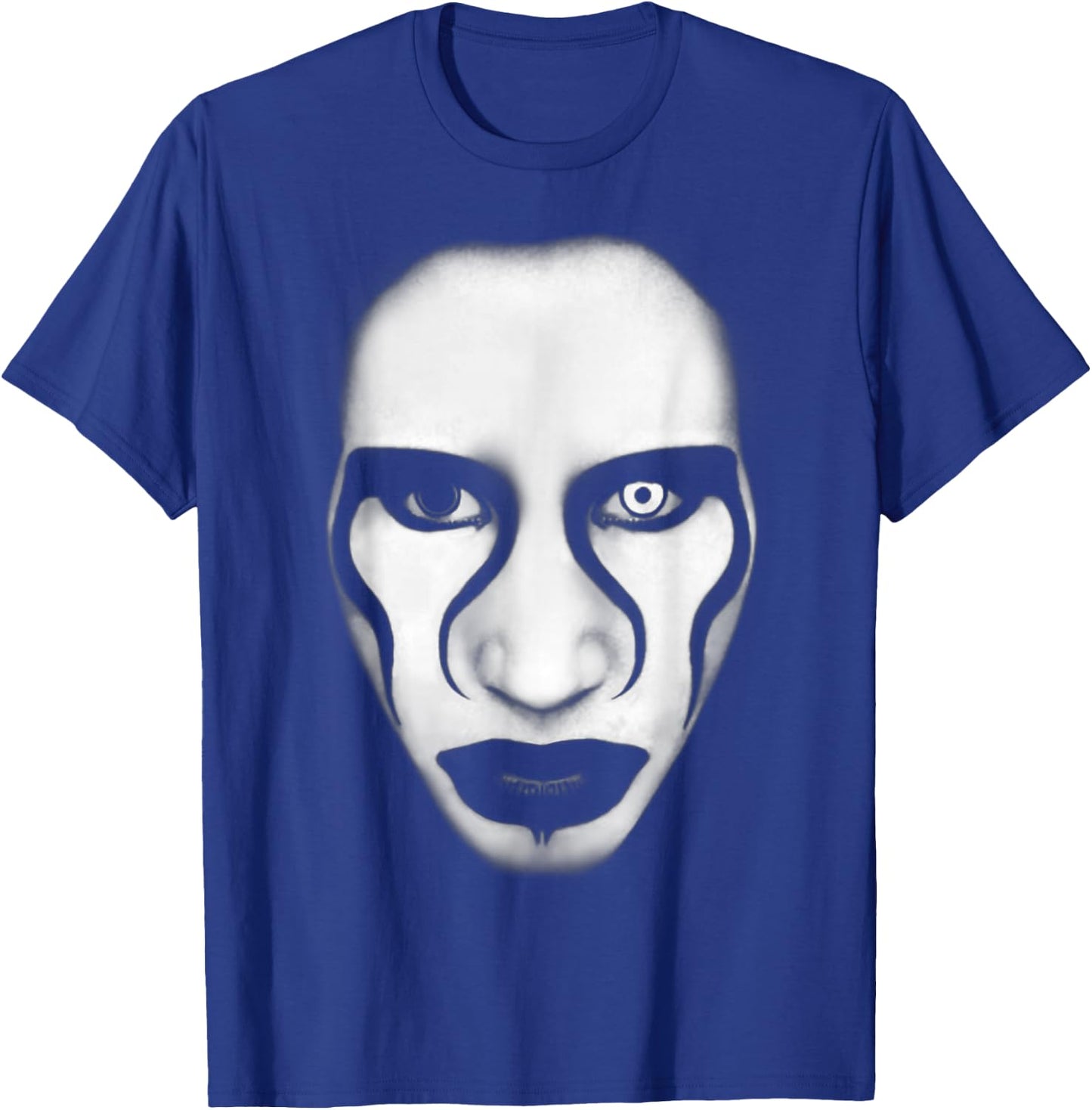 Marilyn Manson – Face And Flag T-Shirt - T-Shirt | Royal