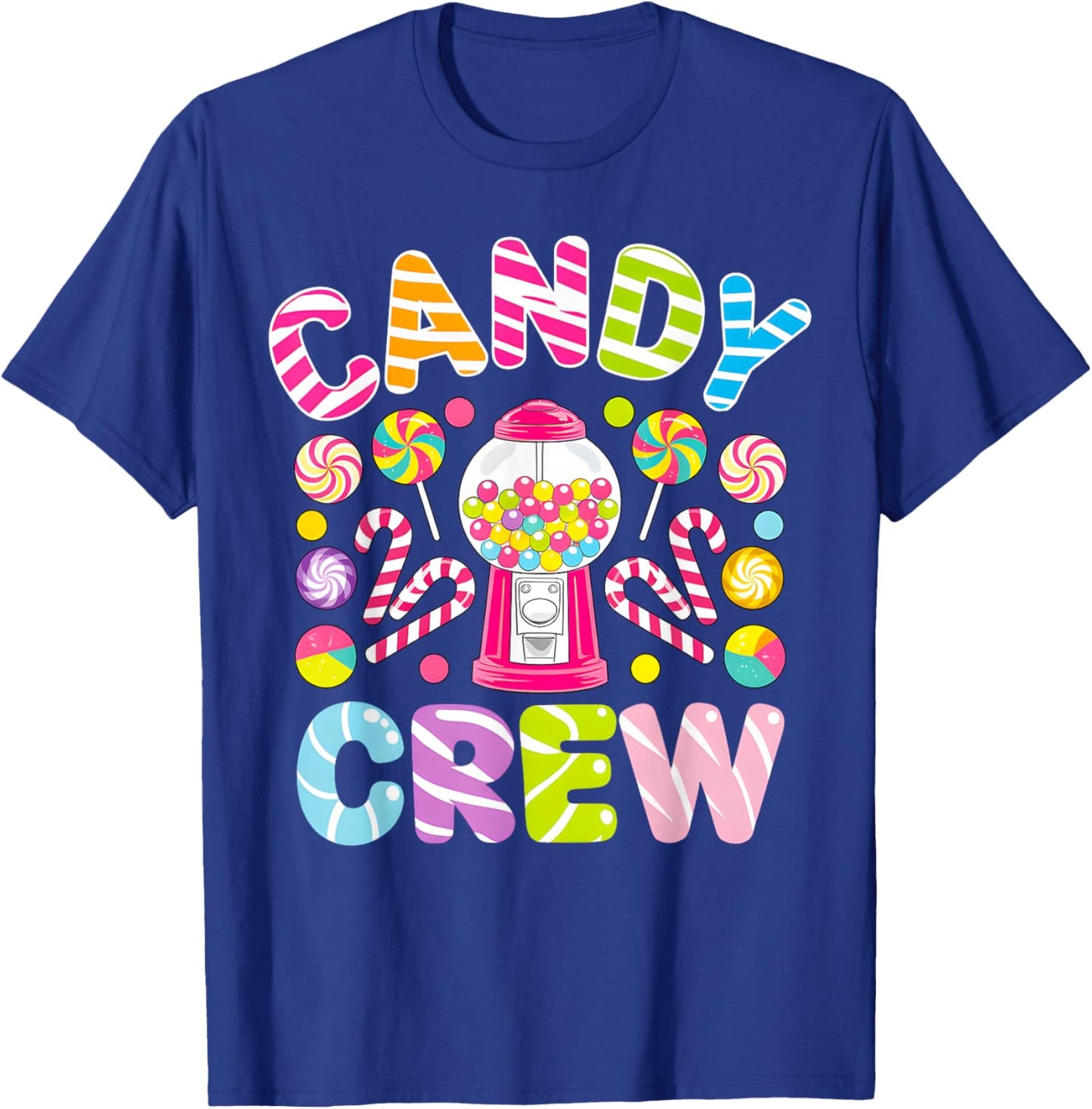 Groovy Candy Crew Sweetie Candy Squad Candy Birthday Party T-Shirt - T-Shirt | Royal