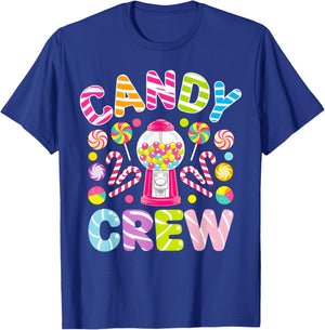 Groovy Candy Crew Sweetie Candy Squad Candy Birthday Party T-Shirt - T-Shirt | Royal