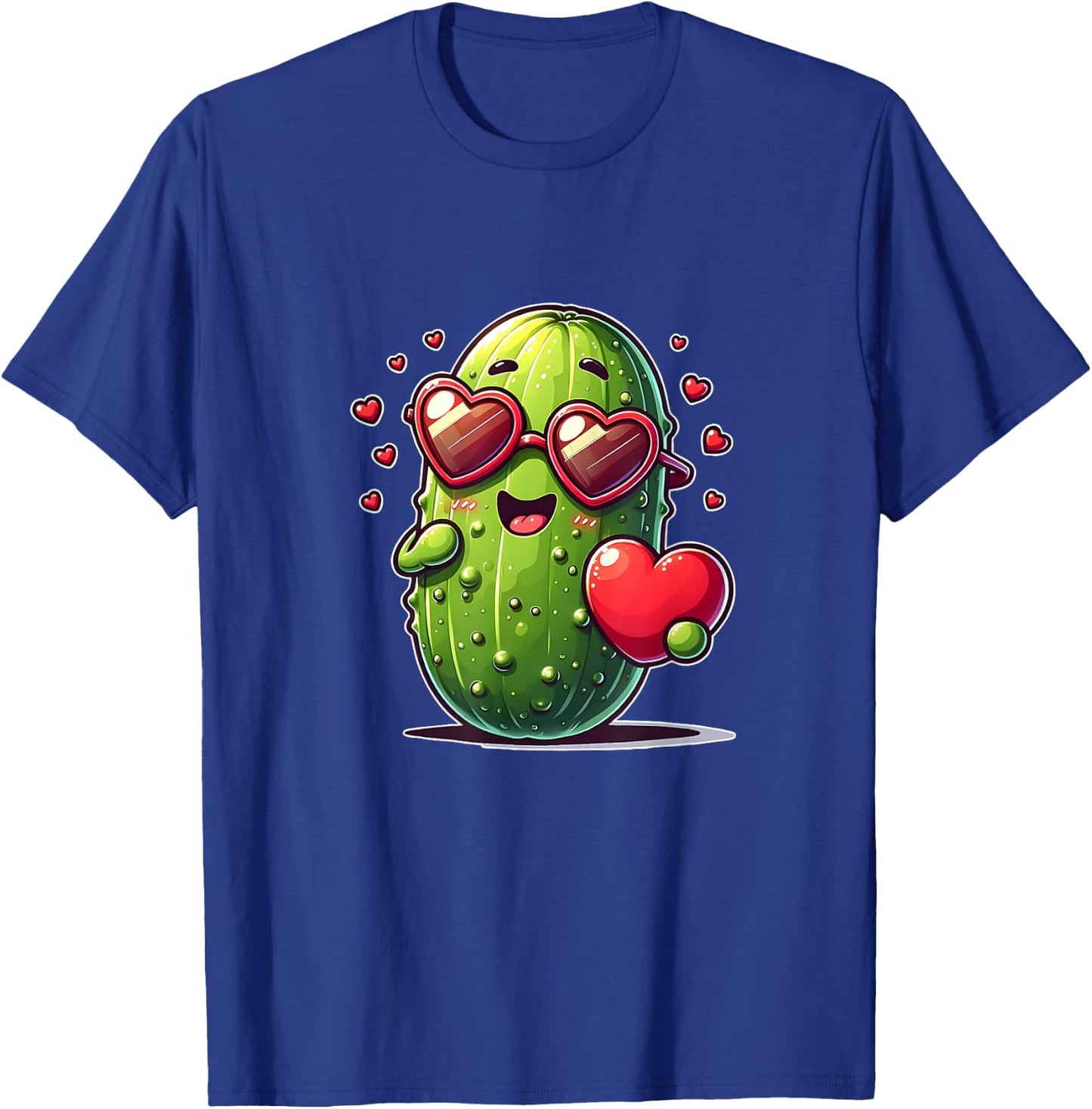 Cute pickle Design I Steal Hearts Happy Valentines Day T-Shirt - T-Shirt | Royal