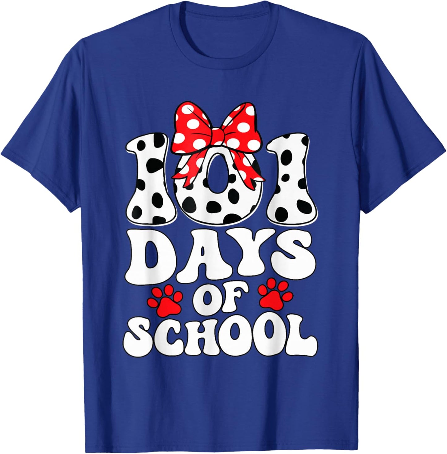 Happy 101 Days of School Funny Student Teacher Kids T-Shirt - T-Shirt | Royal