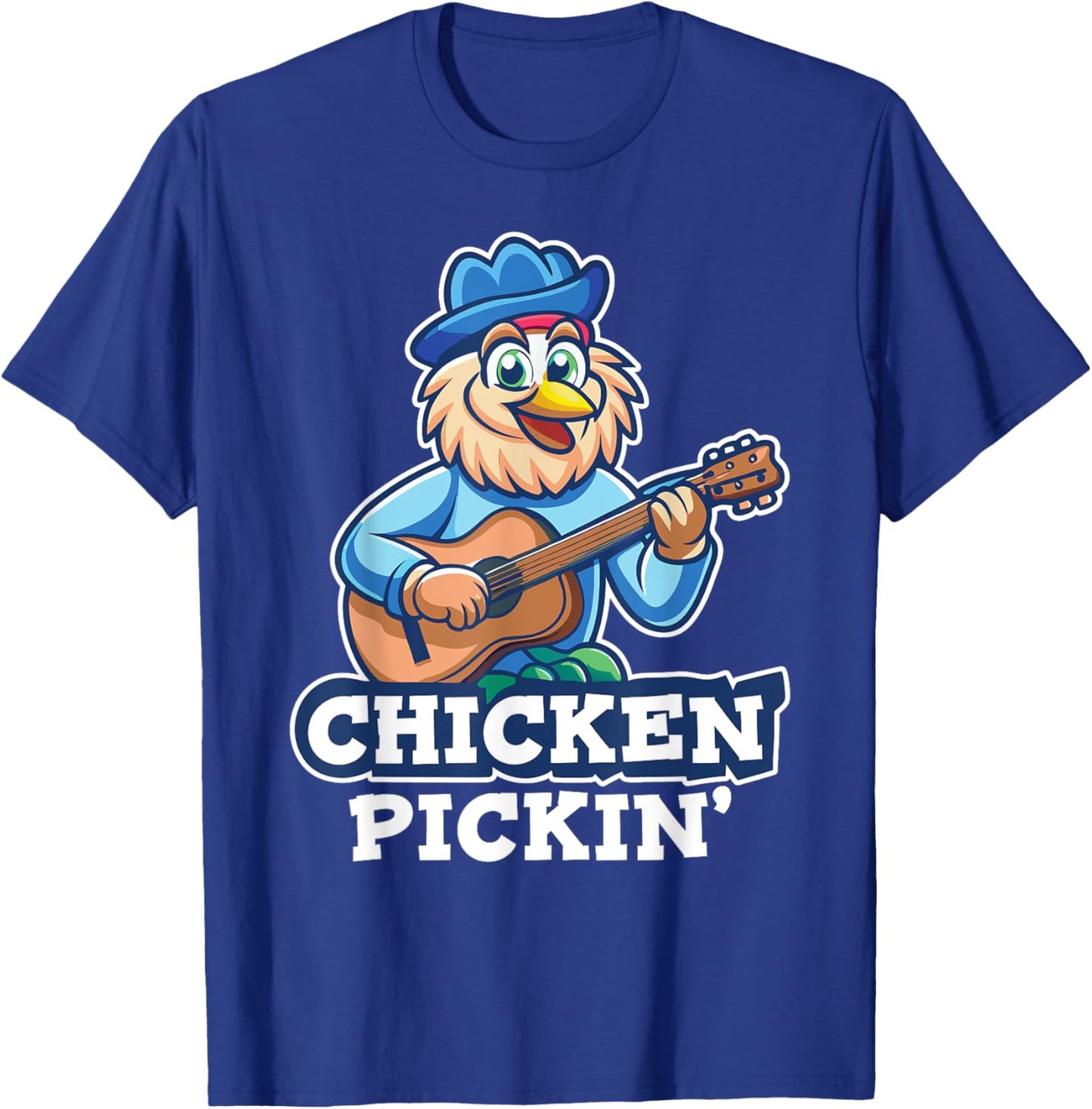 Chicken Pickin' Guitar Player Country Music Honky Tonk Music T-Shirt - T-Shirt | Royal