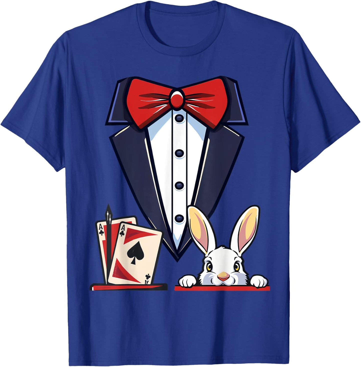Magician Costume Halloween Magic Show Men Women Kids Boys T-Shirt - T-Shirt | Royal
