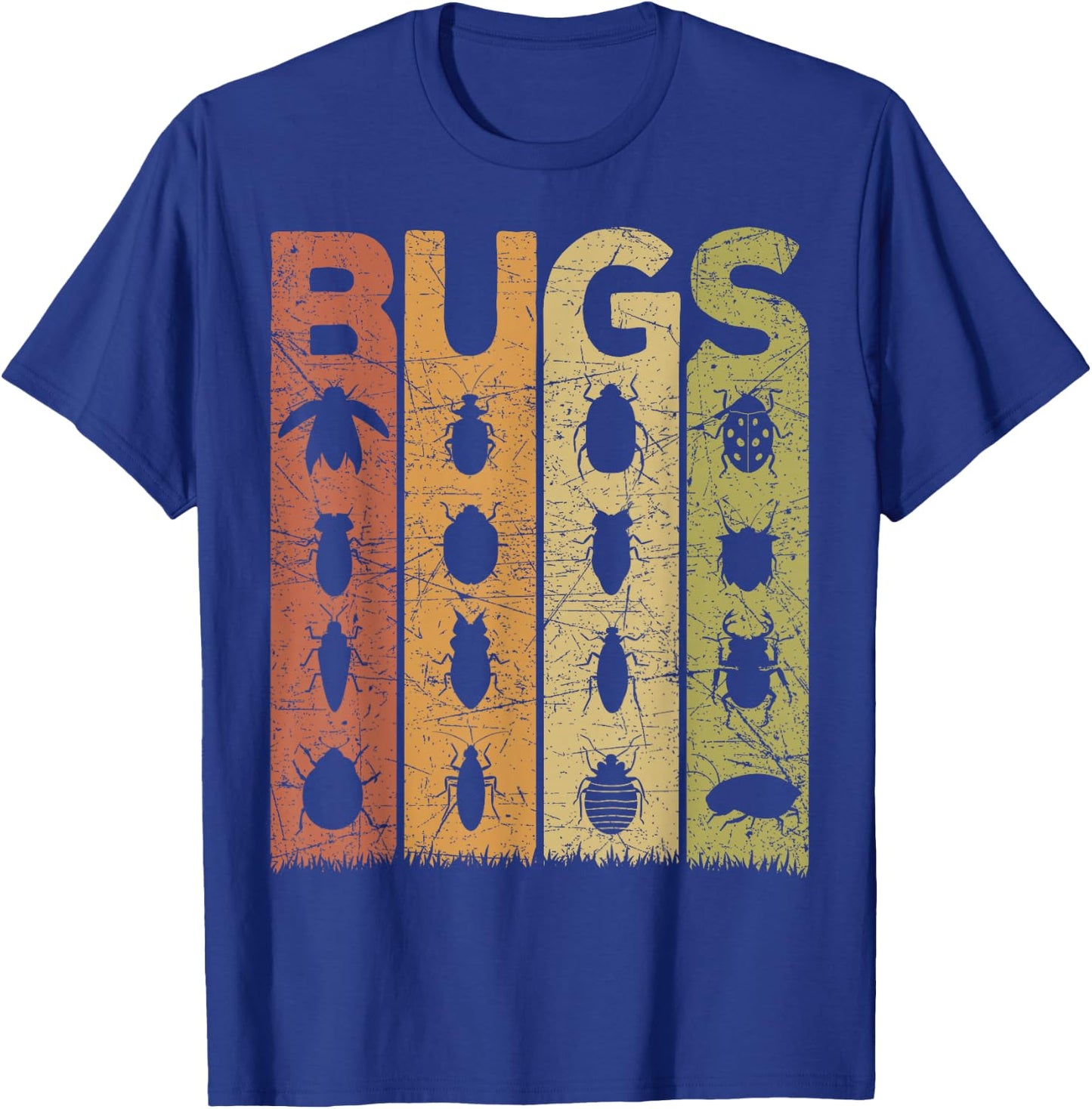 Bugs Vintage Insects Entomologist Retro Bugs T-Shirt - T-Shirt | Royal