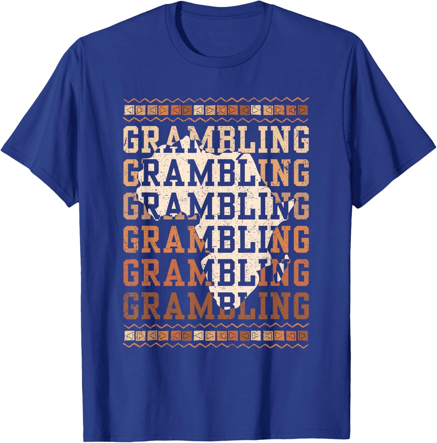 Grambling HBCU with Africa Alumni Historical Black College T-Shirt - T-Shirt | Royal