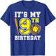 9th Birthday Softball Girl 9 Year Old Softball Player T-Shirt - T-Shirt | Royal