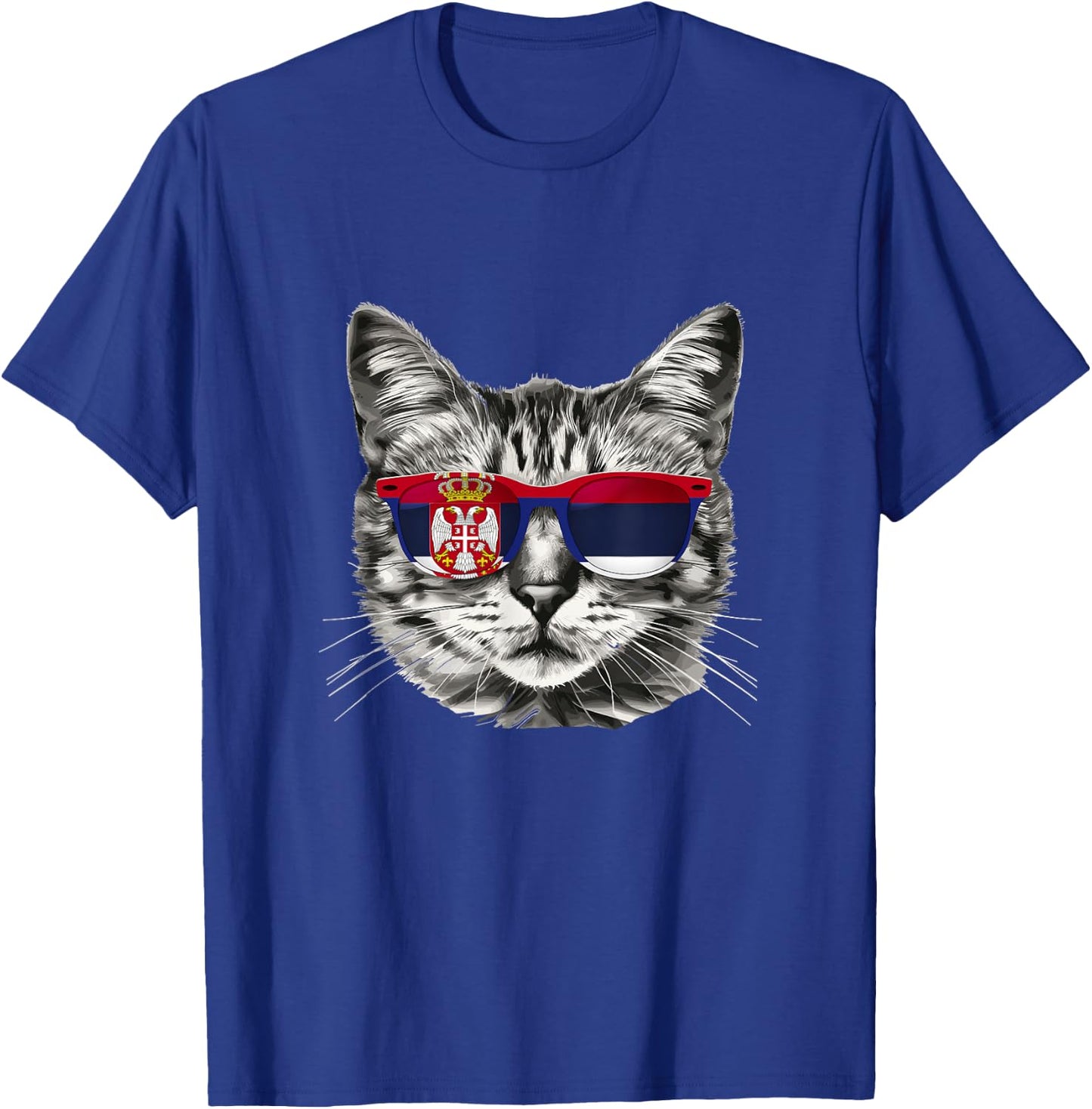 Serbian Flag Cat Owner Souvenirs Products Kitten Serbia T-Shirt - T-Shirt | Royal
