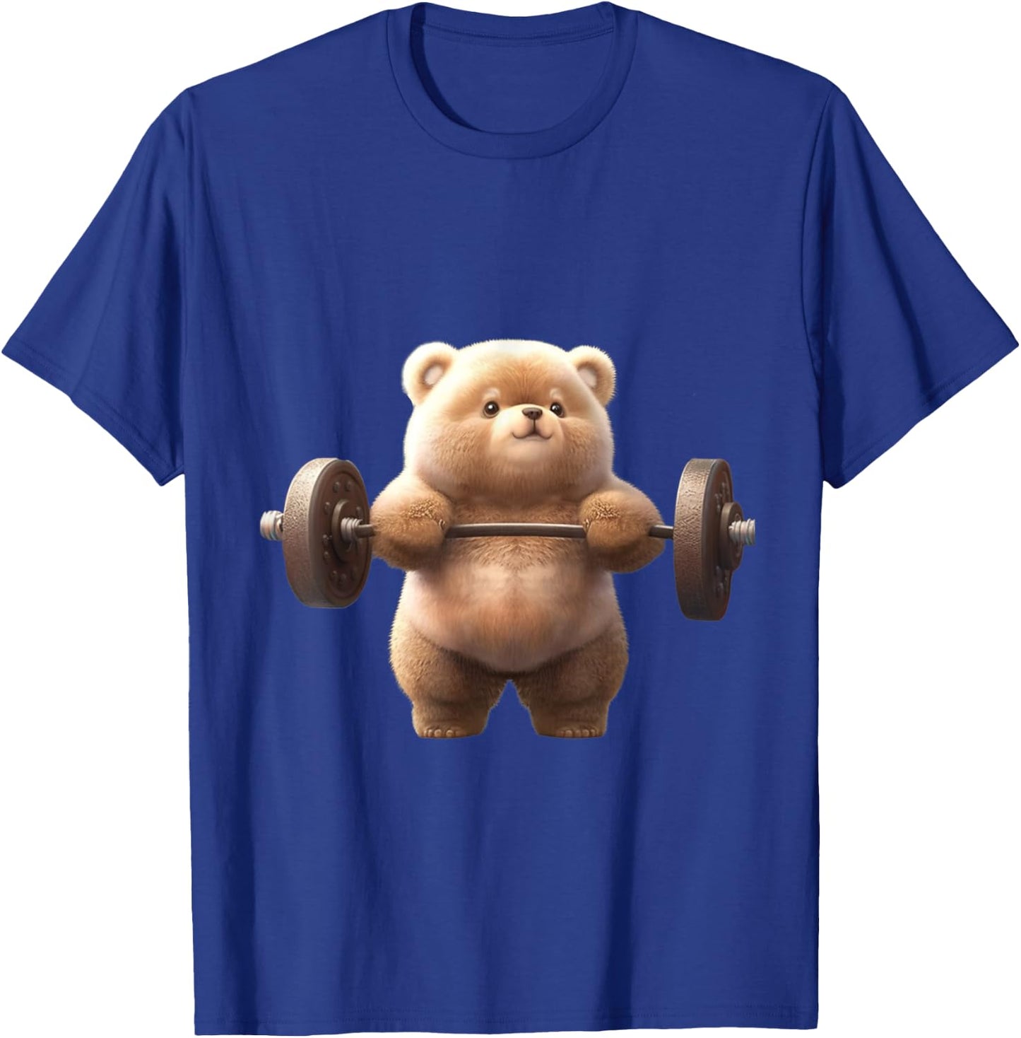 Bear Bodybuilder Weight lifting Gym Workout Sports T-Shirt - T-Shirt | Royal