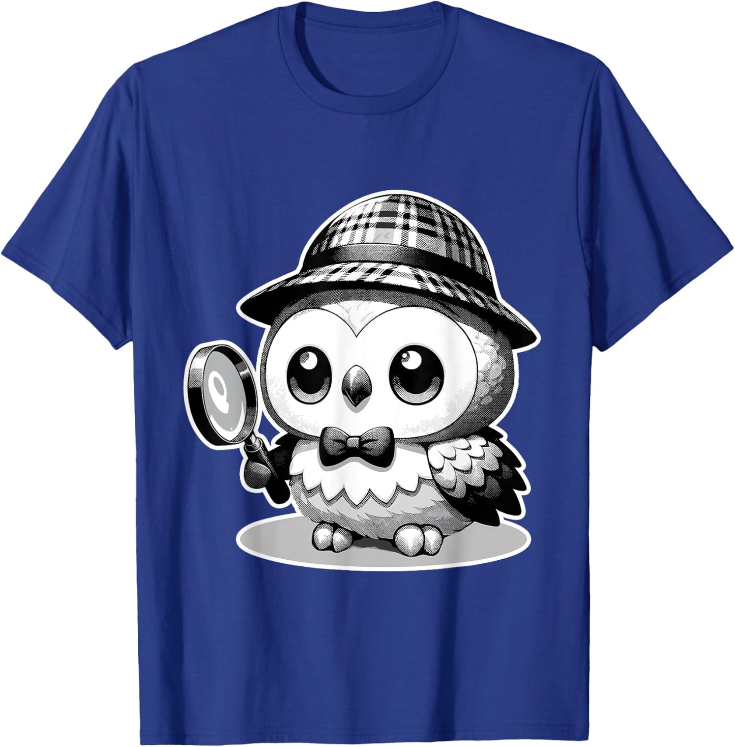 Bird Owl Detective - Detective Wisdom - Sleuths Owl T-Shirt - T-Shirt | Royal