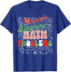 Retro Sleighing Math Problems Santa Math Teacher Christmas T-Shirt - T-Shirt | Royal