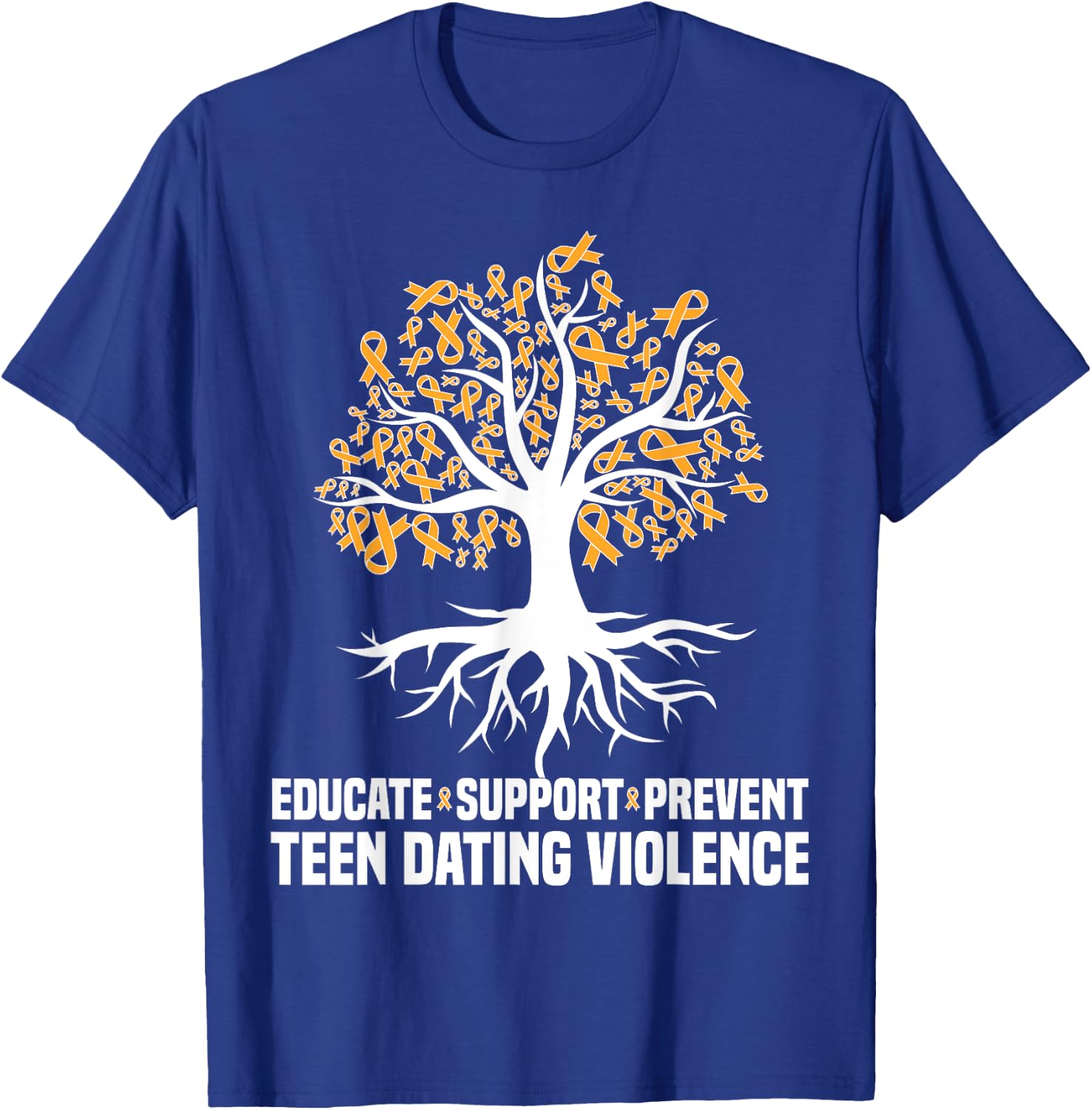 Educate We Wear Orange teen dating Violence Awareness T-Shirt - T-Shirt | Royal