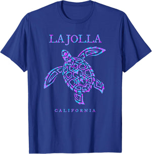 La Jolla California Sea Turtle Beach Vacation T-Shirt - T-Shirt | Royal