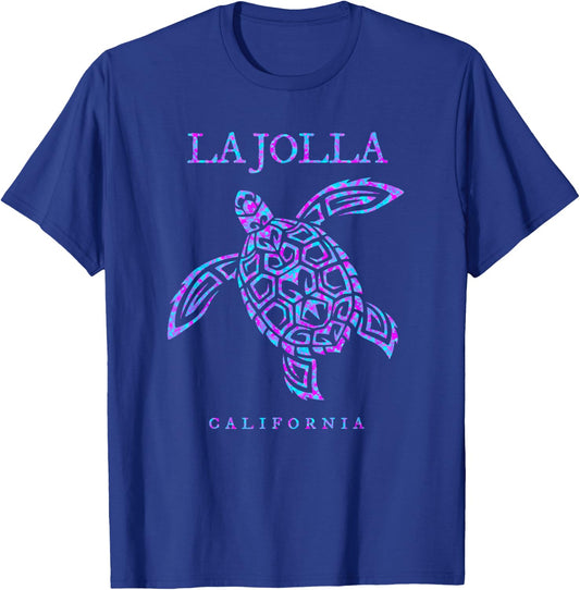 La Jolla California Sea Turtle Beach Vacation T-Shirt - T-Shirt | Royal