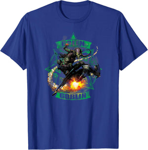 Marvel Green Goblin Glider Pumpkin Bomb T-Shirt - T-Shirt | Royal