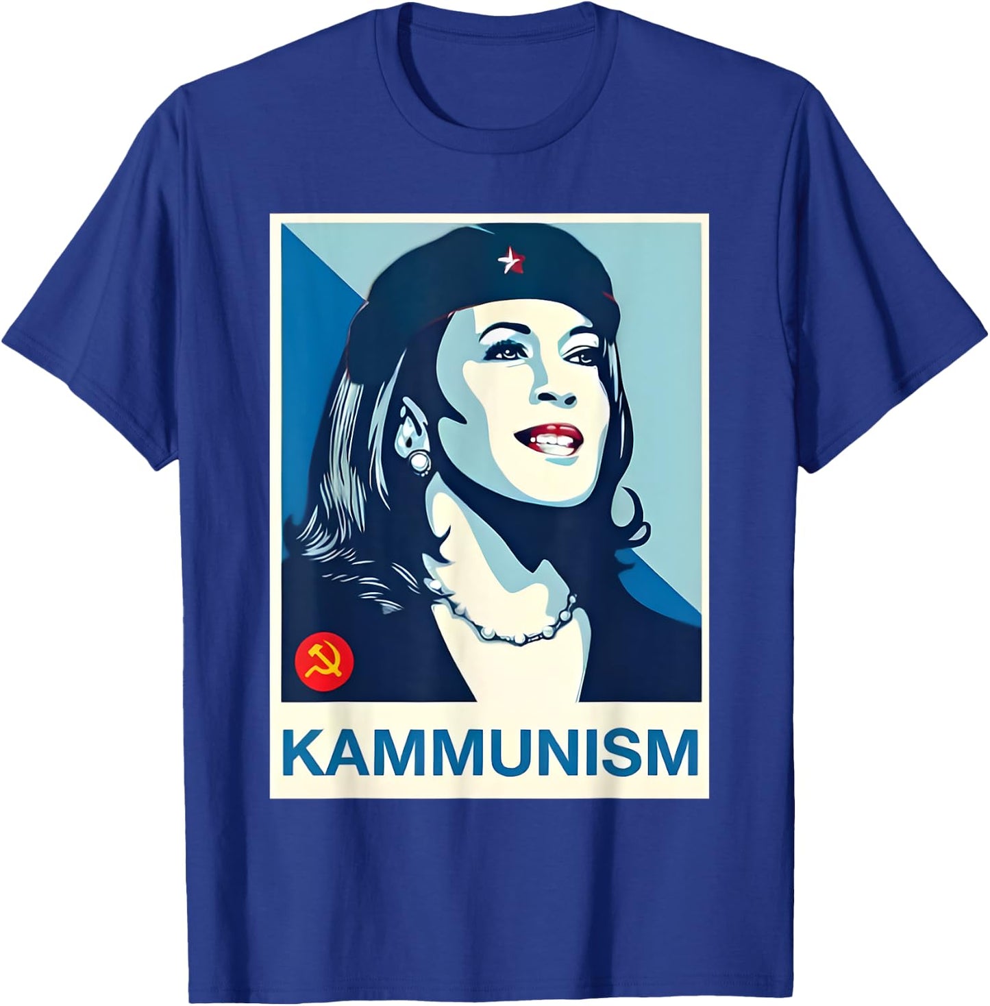 Kamala Harris Kammunism Communism Funny Quote President 2024 T-Shirt - T-Shirt | Royal