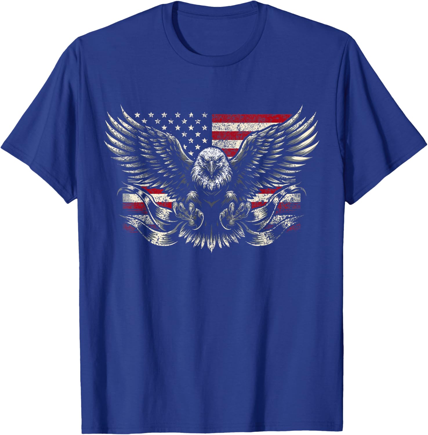 Bald Eagle Patriotic American Eagle T-Shirt - T-Shirt | Royal