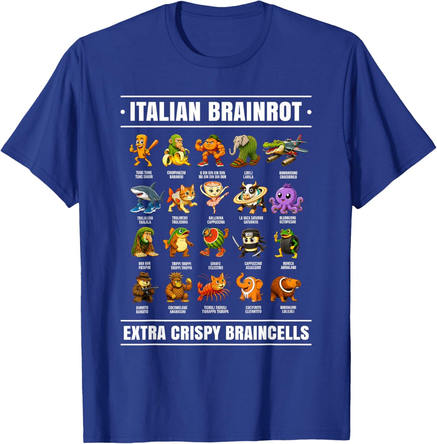 Surreal Italian Brainrot Shirt Funny Alpha Italian Brainrot T-Shirt - T-Shirt | Royal