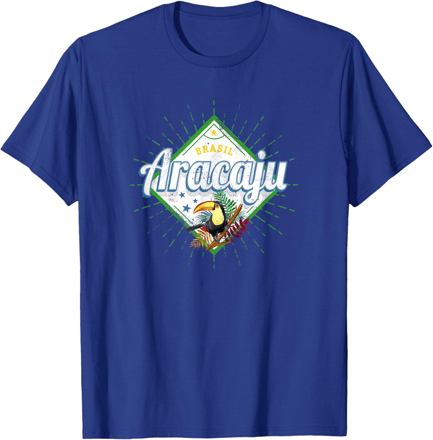 Aracaju Sergipe Brazil Retro Toucan Vintage Holiday Souvenir T-Shirt - T-Shirt | Royal