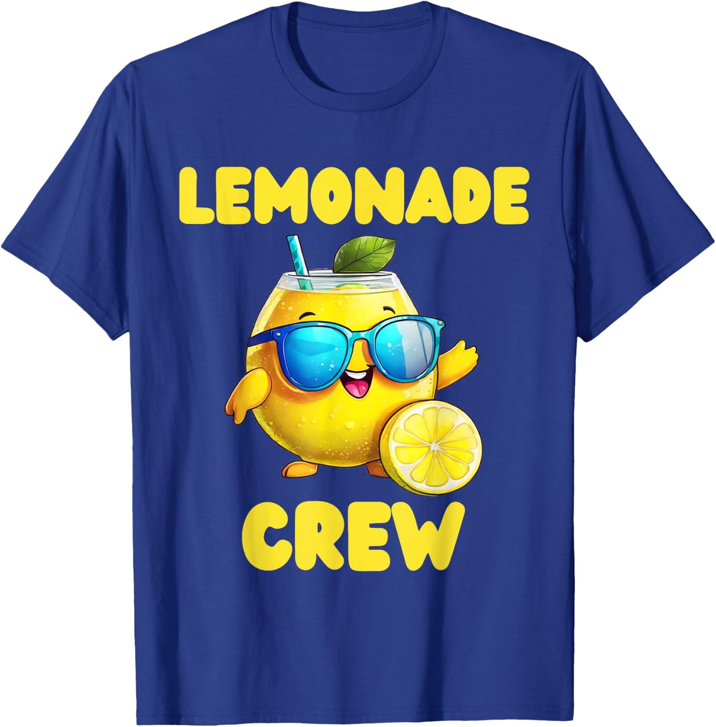 Lemonade Crew Lemon Sunglasses Juice Summer Women Kids T-Shirt - T-Shirt | Royal