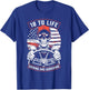 18 To Life Trucker Skeleton Truck Driver Big Rig USA Flag Women Men T-Shirt - T-Shirt | Royal