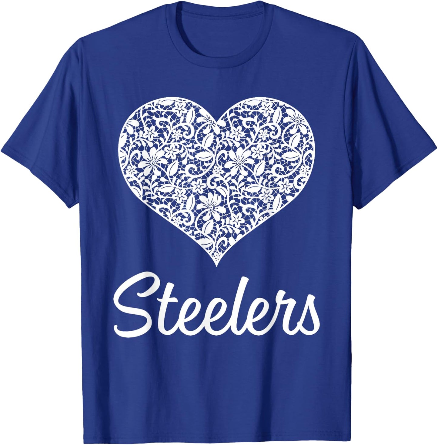Steelers Fontana Lace Heart HS T-Shirt - T-Shirt | Royal
