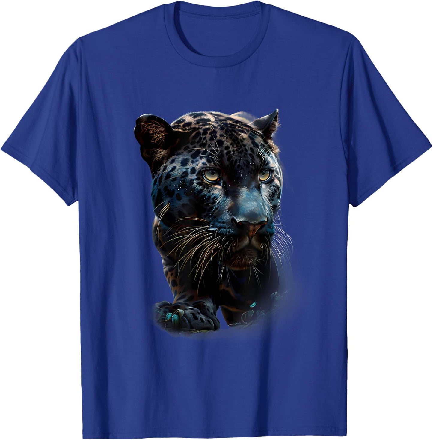 Panther Colourful Artwork Portrait Motif Panther Lover T-Shirt - T-Shirt | Royal